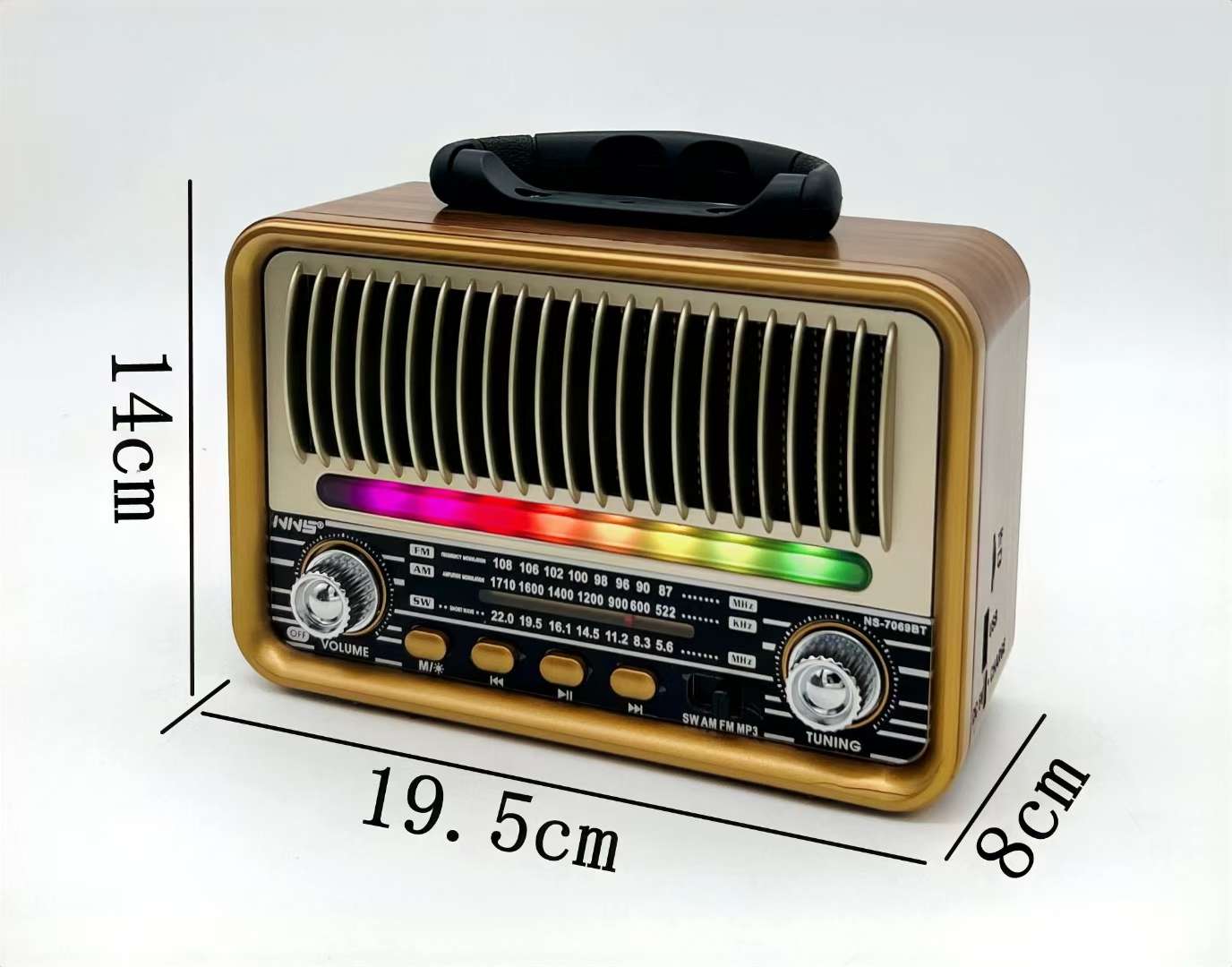 收音机蓝牙USB收音机老人复古小型收音机详情图5