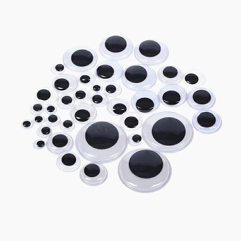 children handmade material pouch animal eyeglasses fittings diy with adhesive tape black and white eye lashes eyeglasses fittings Specification drawing