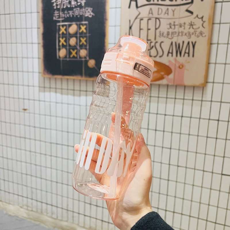 X152-XBD-6082 Summer water cup 780ML net red simple and fresh portable sports straw rope cup undefined