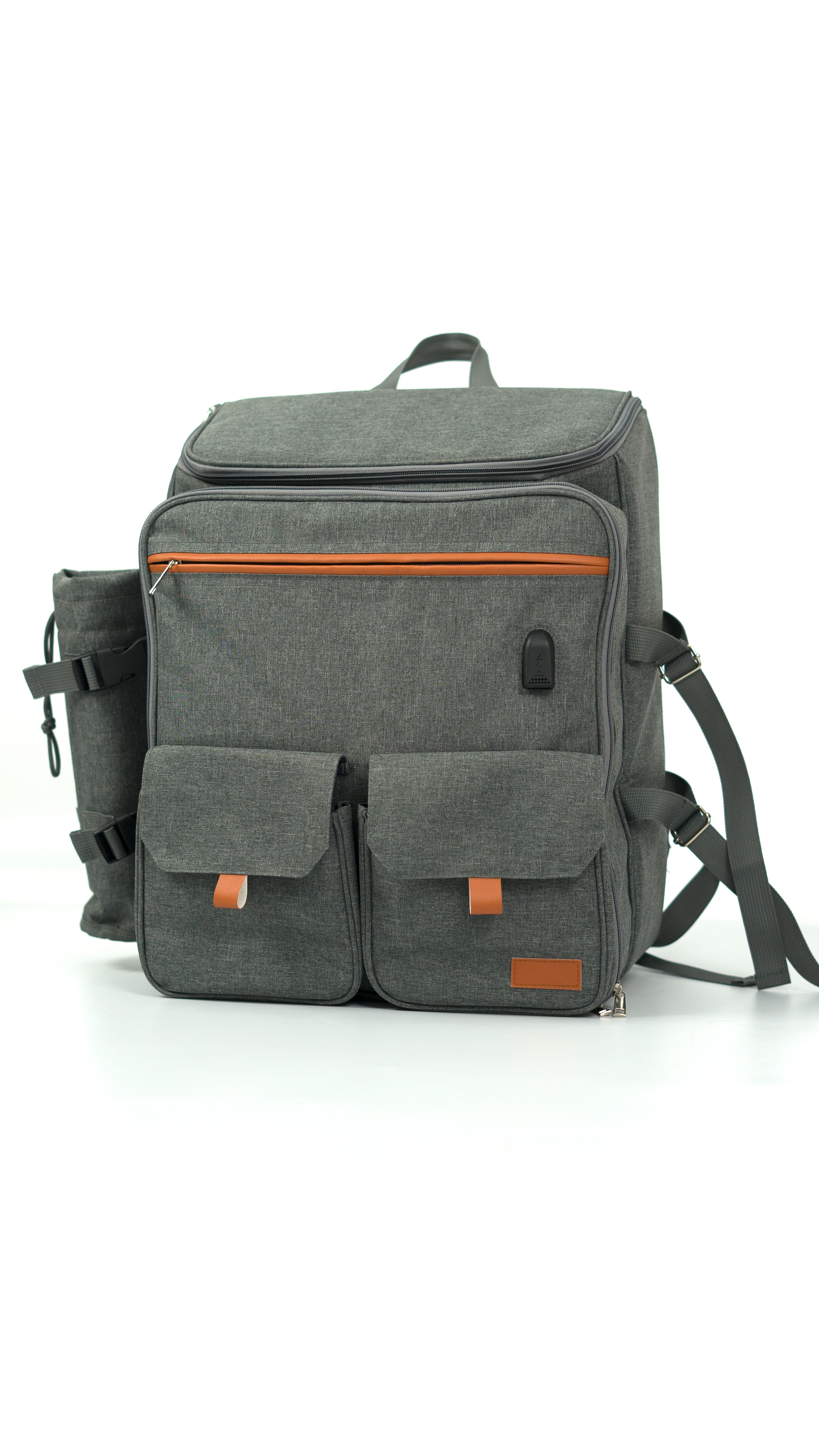 CHANODUG/ Chanodojihu Hiking Bag, 6-person large picnic bag, picnic set, tableware, ice pack, backpack Specification image