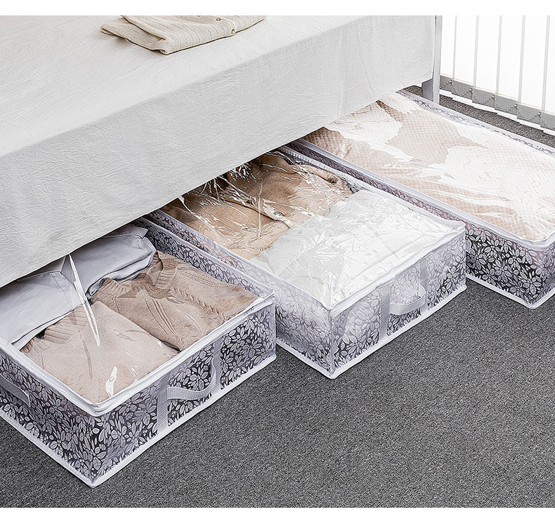床底收纳箱家用抽屉式衣服储物矮整理床下扁平宿舍神器透明收纳袋详情7
