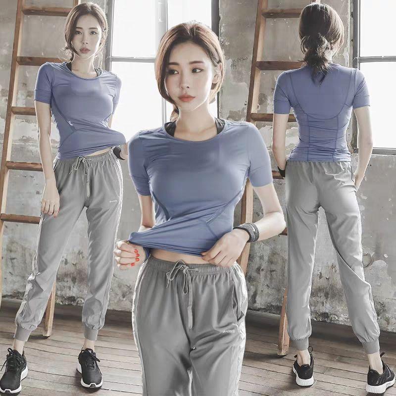 Yoga Clothes Casual Internet Celebrity Gym Slimming Quick Drying Clothes Morning Jogging Clothes Professional Sports Suit Female Professional Loose