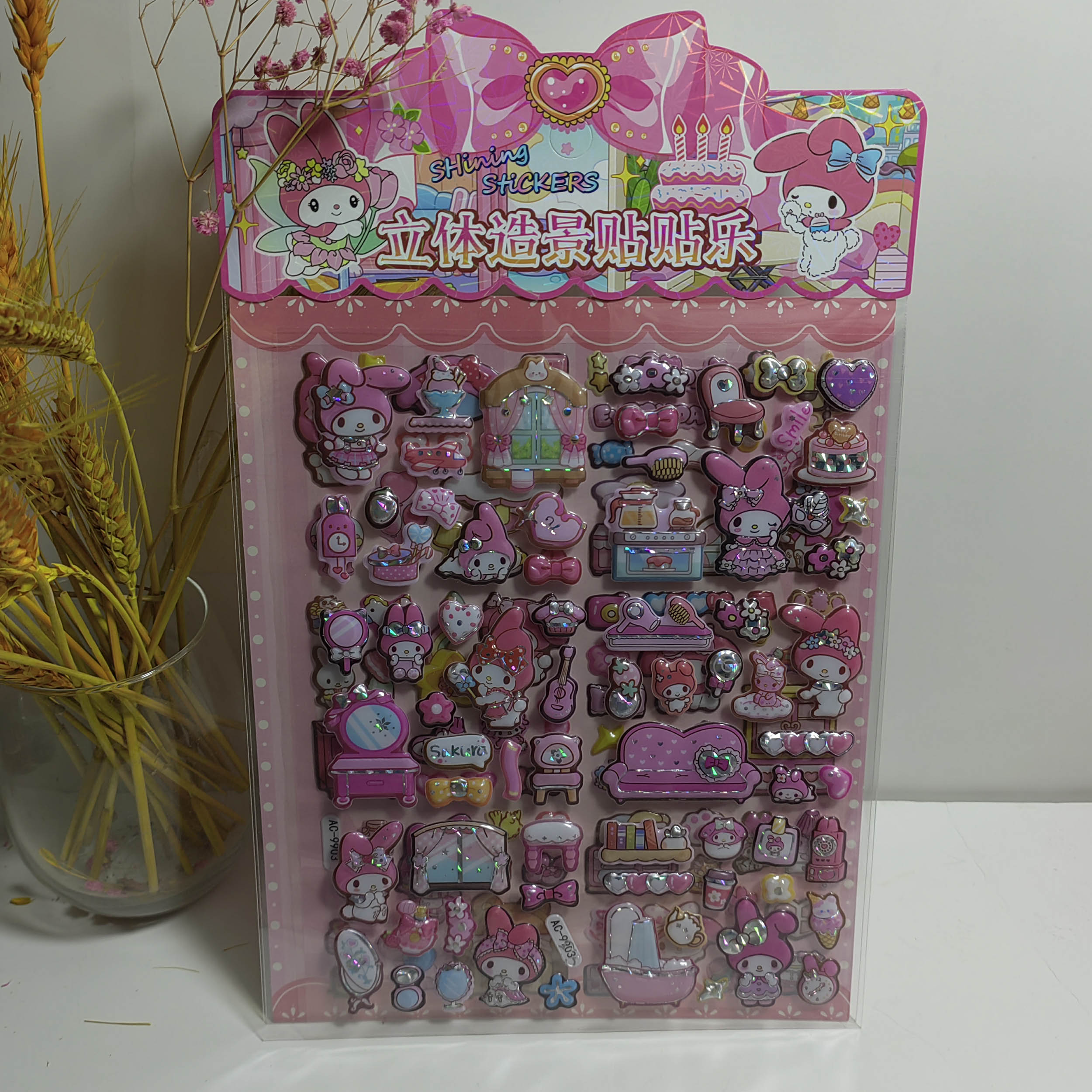 AC-99 Double-layer bubble stickers Specification image