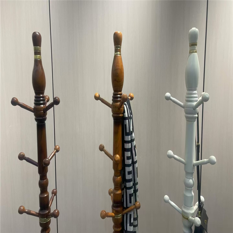 实木衣帽架加粗落地衣服架立式客厅挂衣架落地卧室家用挂衣架收纳详情6