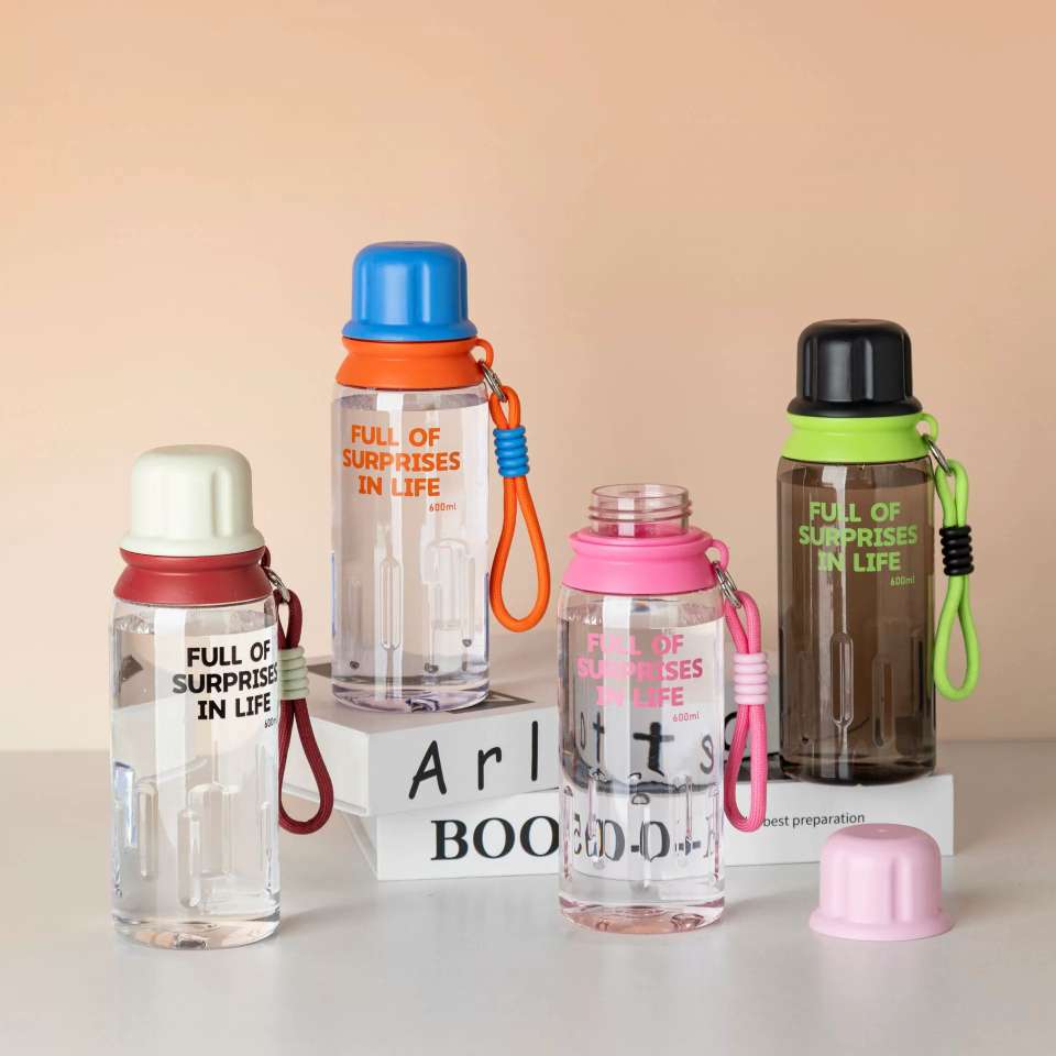 S150-TY-0970 handy cup High appearance level male and female students plastic water cup high temperature resistant students straight drink sports cup details Picture