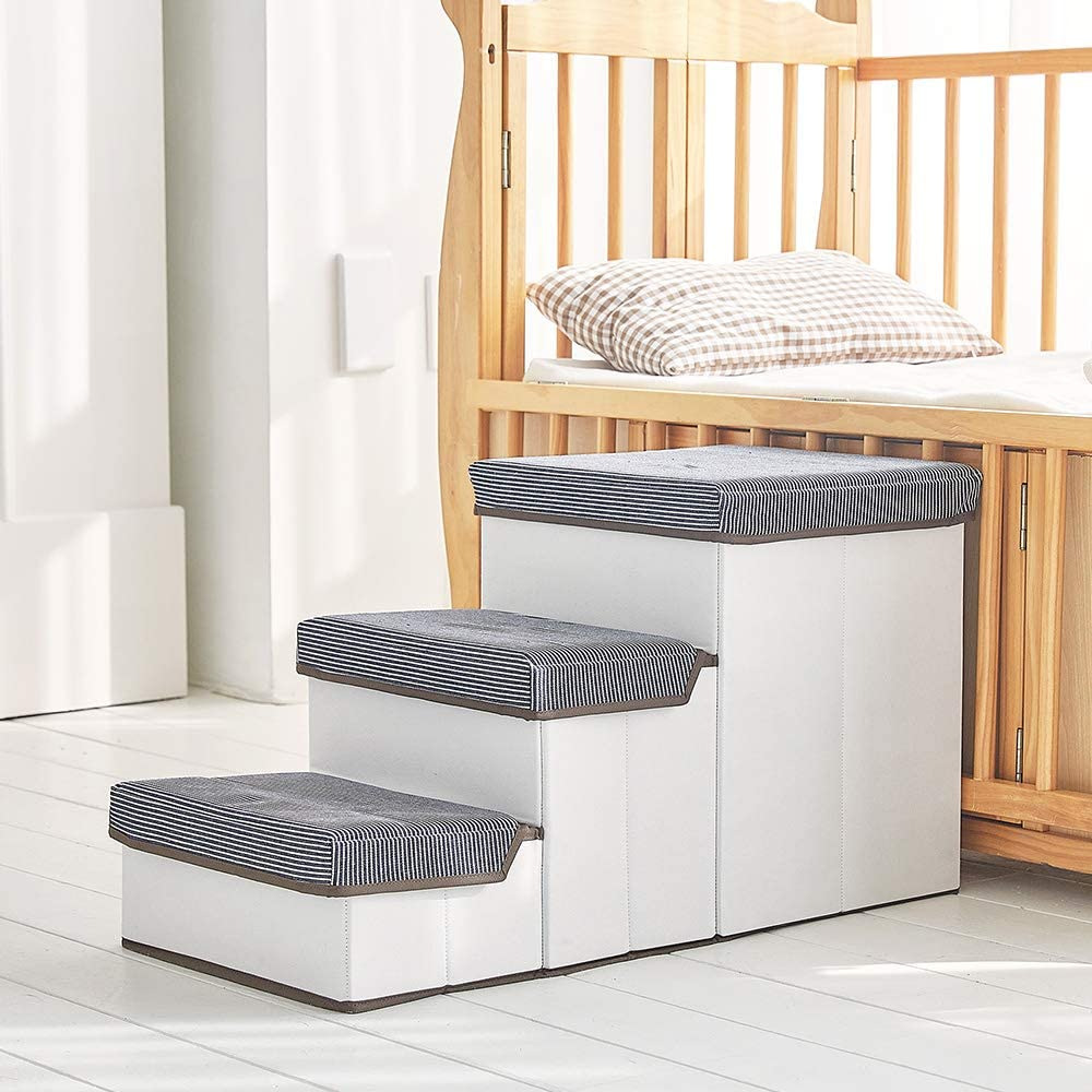 跨境热销可定制时尚宠物收纳箱,可折叠多层宠物楼梯狗狗楼梯爬梯详情2