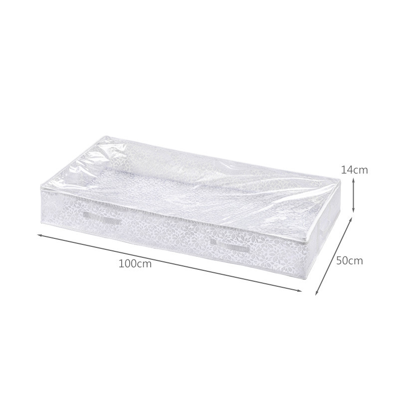 收纳箱/收纳/透明真空收纳箱/棉麻收纳箱/百纳箱棉麻白底实物图