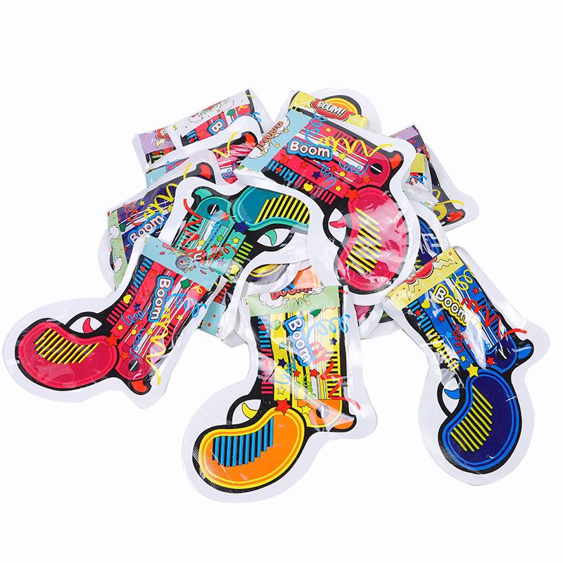 automatic inflatable pistol fireworks display handheld confetti cracker birthday party gathering inflatable fireworks gun atmosphere toy tiktok