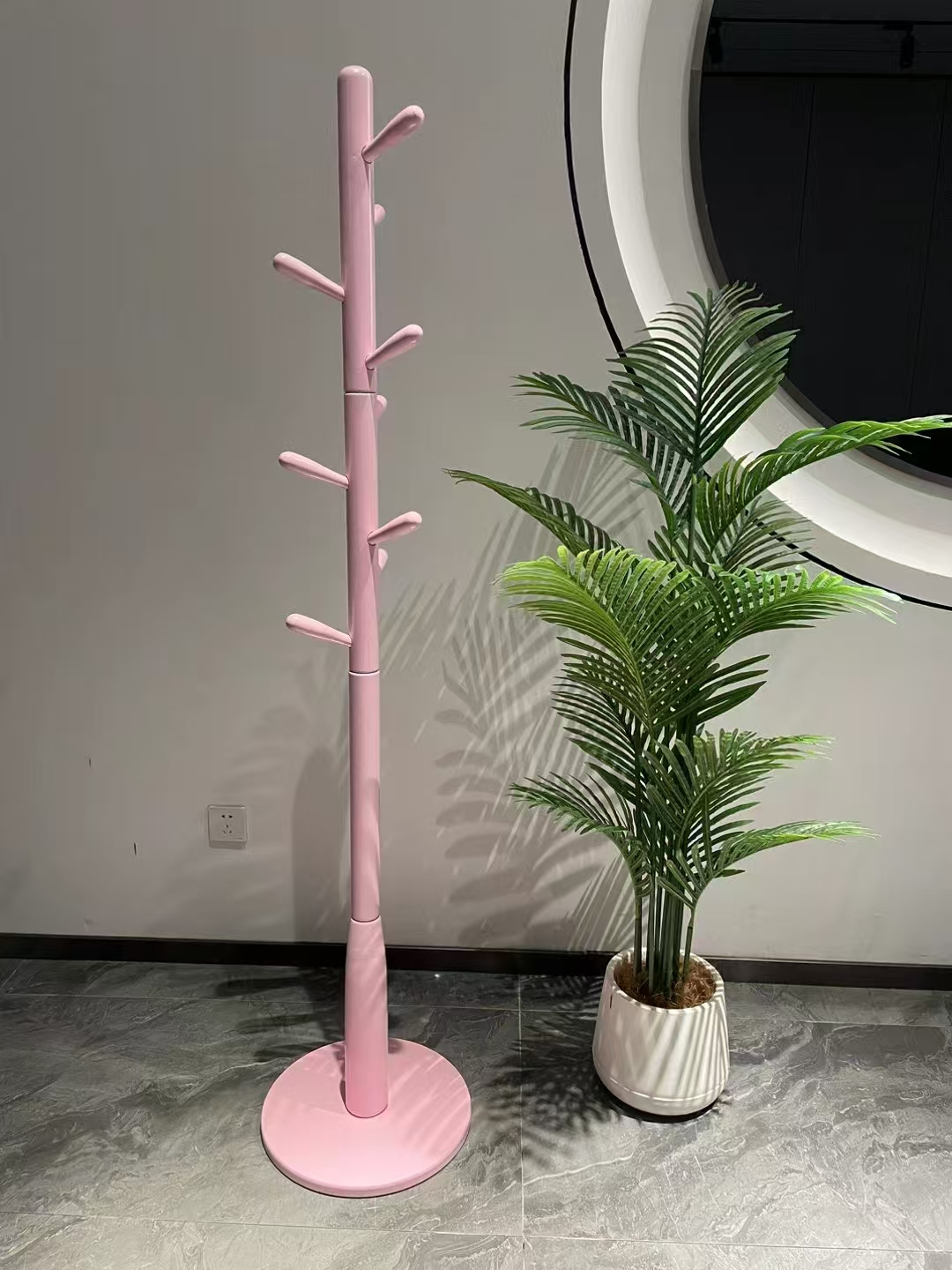 实木衣帽架挂包架子落地卧室内家用客厅立式置物挂架进门挂衣服杆