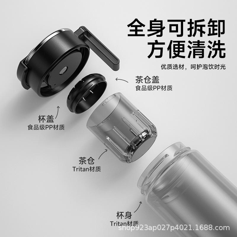 new good-looking magnetic bomb tea cup tritan men's sports tea water separation cup portable large capacity kettle Application Scenario