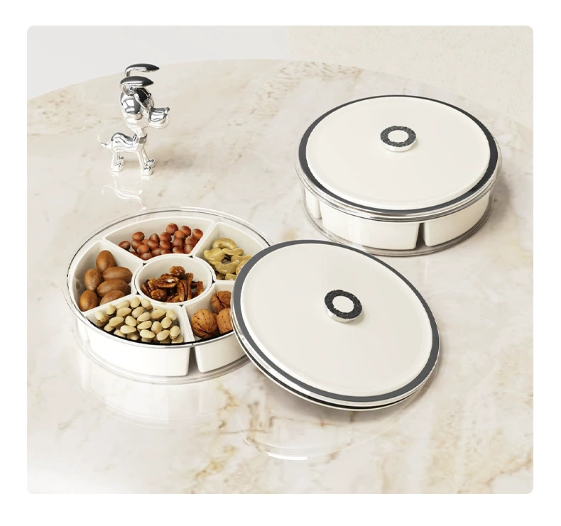 W74-WM-8802 Household living room storage of dried fruit tray High-end fruit tray Nuts dried fruit box storage of fruit tray undefined