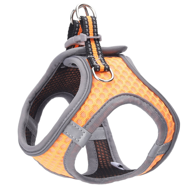 T Cross-border stock vest style dog leash for small and medium-sized dogs, cats and dogs, breathable mesh fabric pet chest and back