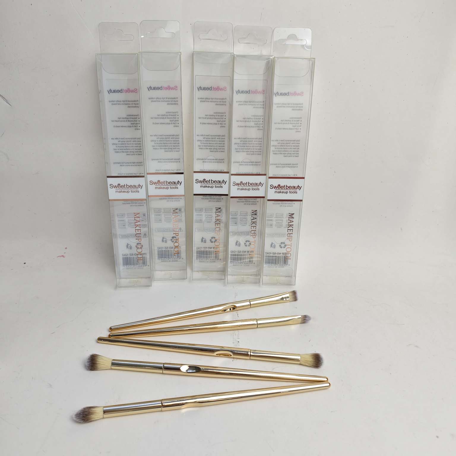 混装五支化妆刷 一支装 化妆刷毛头混装详情图5