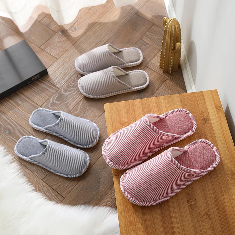 cotton slippers men's autumn and winter slippers home indoor non-slip household cotton slippers women's confinement shoes slippers winter Application Scenario