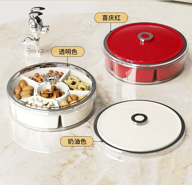 W74-WM-8802 Household living room storage of dried fruit tray High-end fruit tray Nuts dried fruit box storage of fruit tray undefined