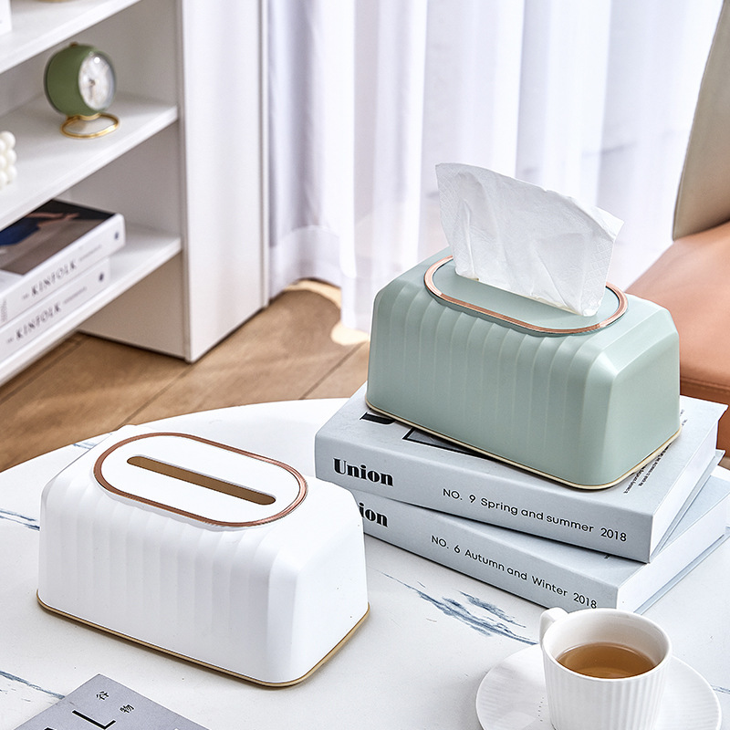 W74-8800 Light luxury household creative Princess Pumping paper box Tissue box living room desktop multifunctional storage box details Picture