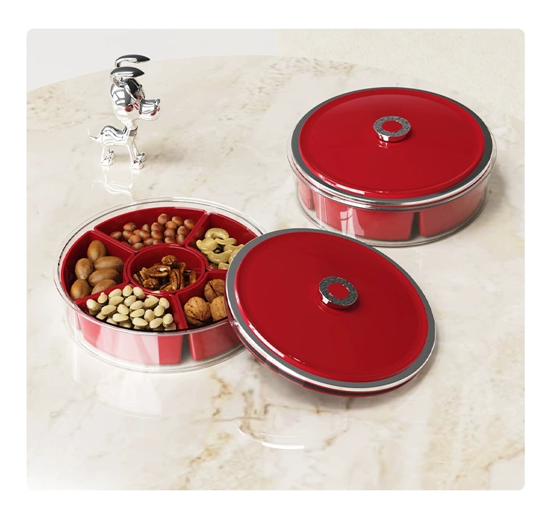 W74-WM-8802 Household living room storage of dried fruit tray High-end fruit tray Nuts dried fruit box storage of fruit tray Specification drawing