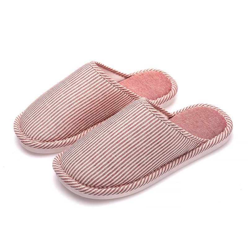 cotton slippers men's autumn and winter slippers home indoor non-slip household cotton slippers women's confinement shoes slippers winter Item Picture