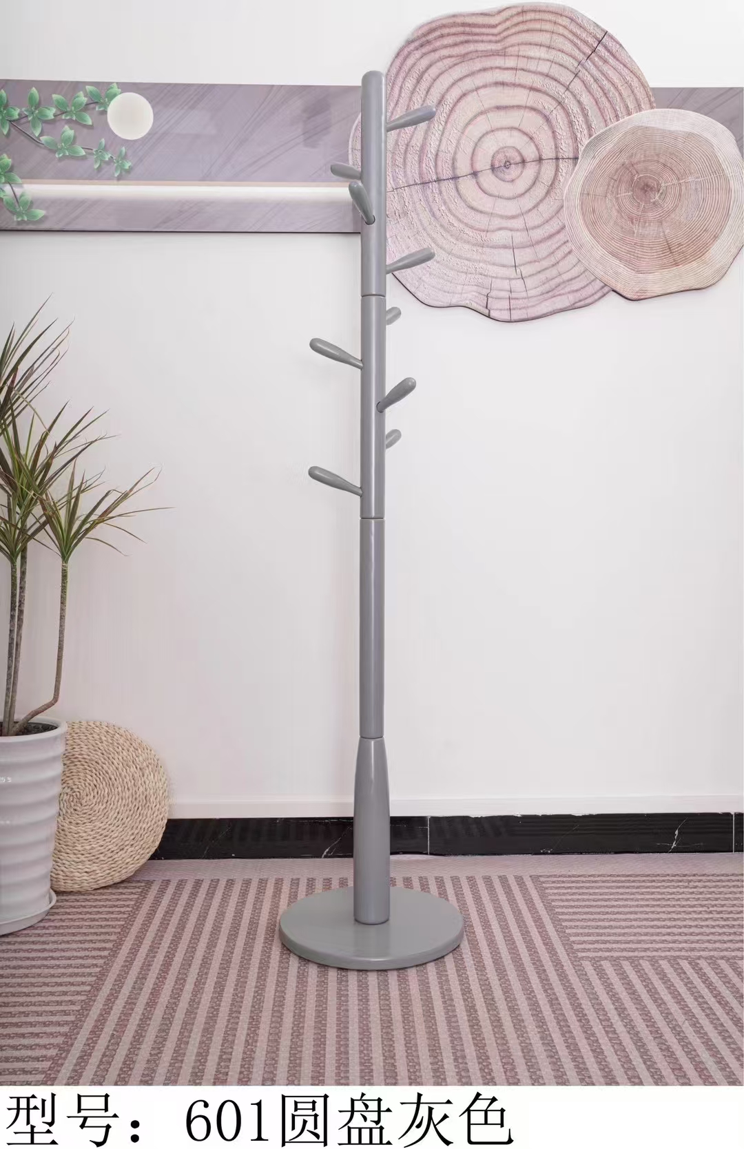 实木衣帽架挂包架子落地卧室内家用客厅立式置物挂架进门挂衣服杆细节图