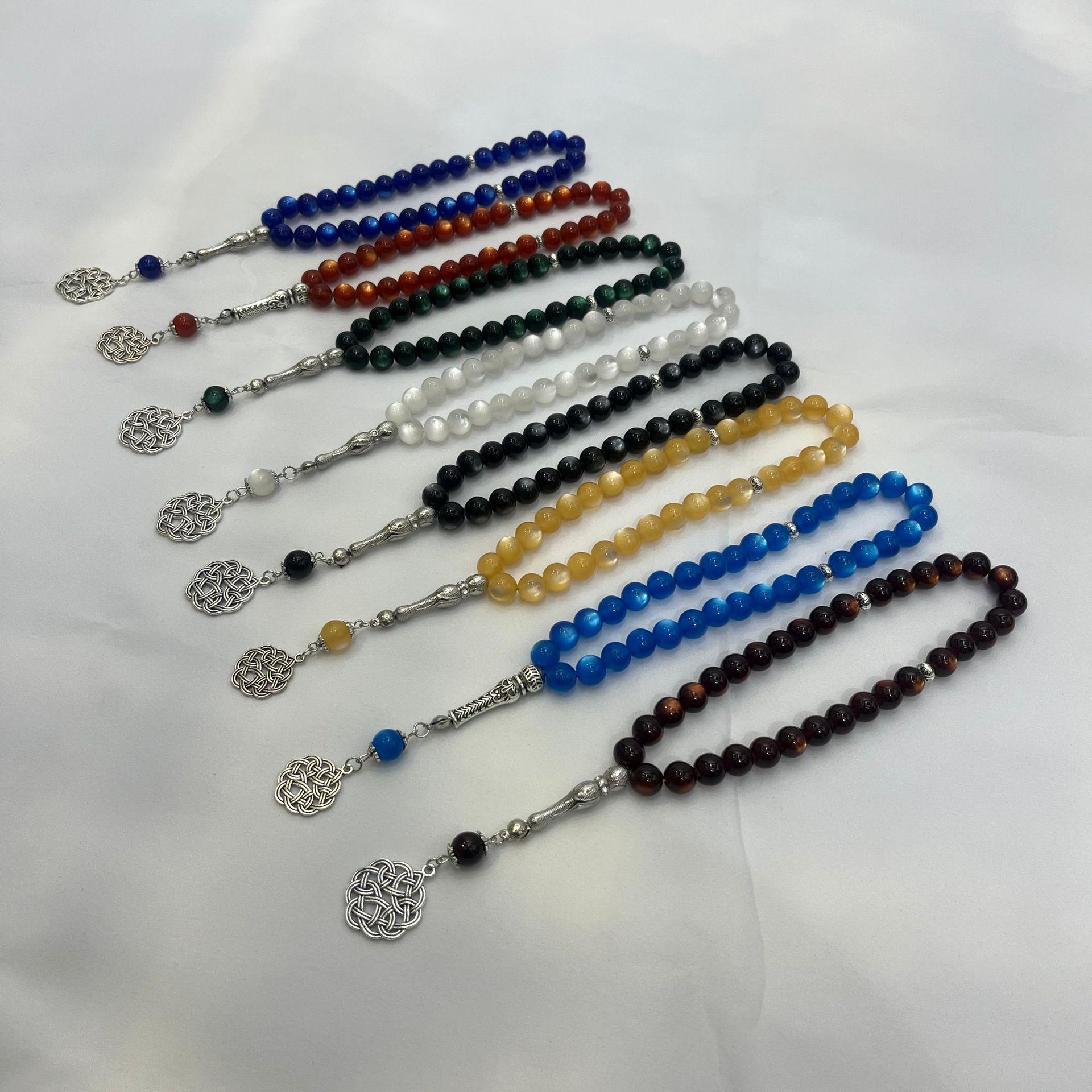 muslim holding beads opal 33 pieces 10 li zan beads islamic arab worship prayer worship supplies Item Picture