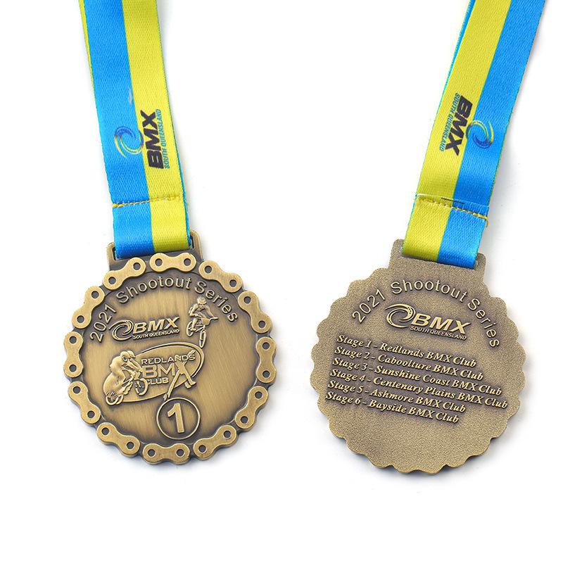 wholesale customized medal metal licensing authority marathon bronze medal students & school medal enterprise recognition medal Item Picture
