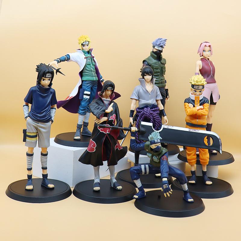 naruto model broadsword kakashi uchiha itachi sasuke naruto four generations of men watergate sakura anime garage kits full figure