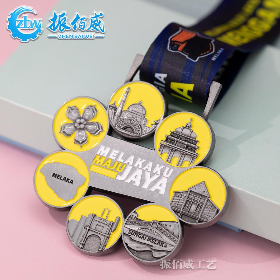 metal medal customization marathon medal sports competition medal of honor listing paint member medal customization Specification drawing