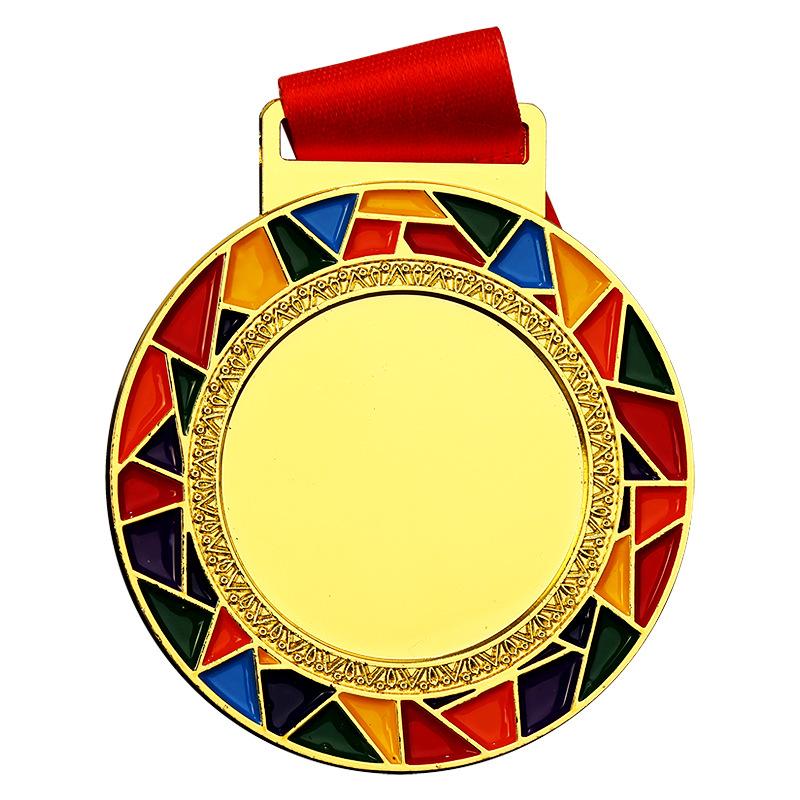 spot general metal medal marathon wheat medal customized school games kindergarten medal Item Picture