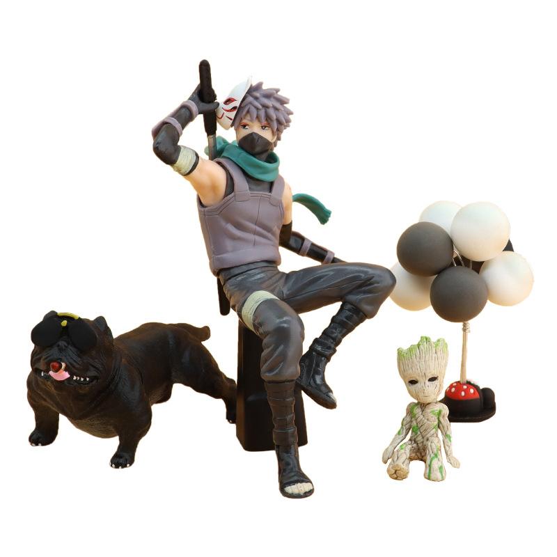 Naruto Anime Car Decoration Kakashi GRUIT Car Interior Dashboard Hand Office One Piece Dropshipping Item Picture