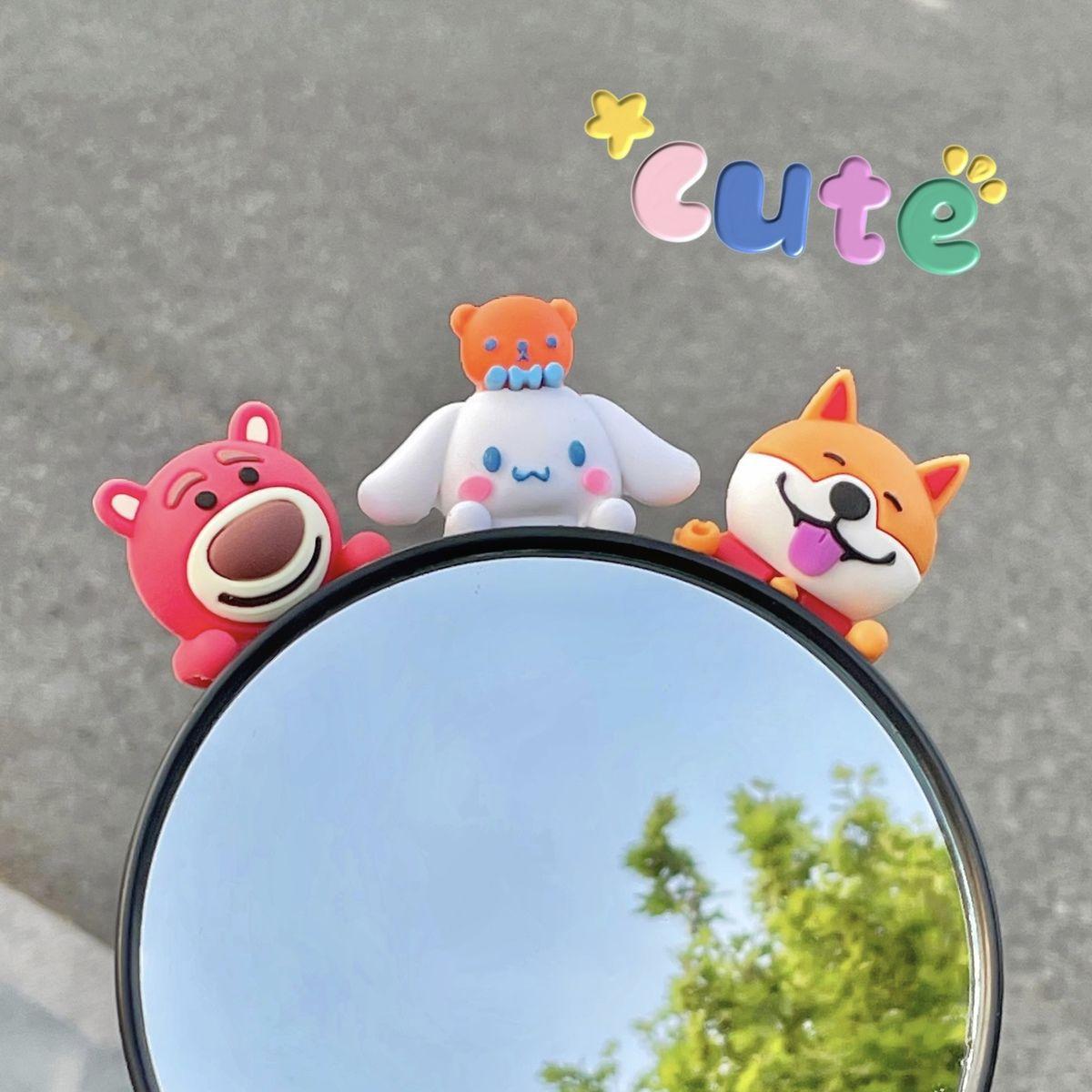rearview mirror lying doll battery electric vehicle decorative accessories motorbike pendant decoration decorative doll