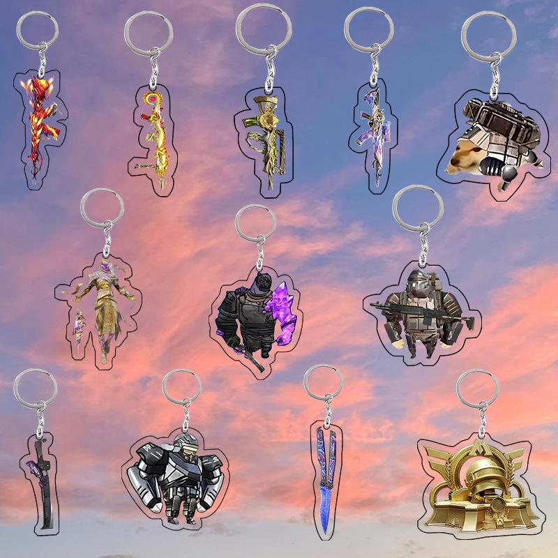 new pubg mobile peripheral accessories playerunknown's battlegrounds acrylic keychain backpack schoolbag accessory and pendant