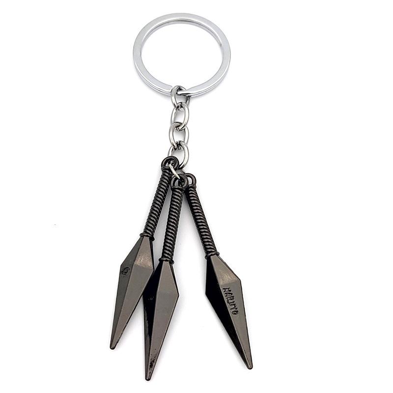 anime peripheral ornament naruto keychain xiao organization red cloud pendant wooden leaf logo alloy pendant wholesale Application Scenario