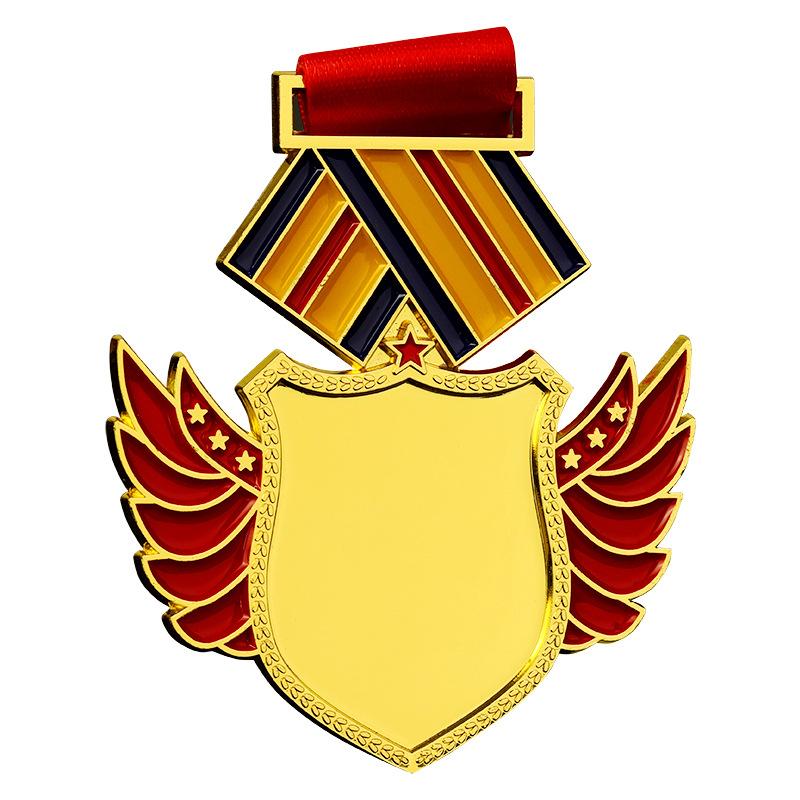spot general metal medal marathon wheat medal customized school games kindergarten medal Specification drawing