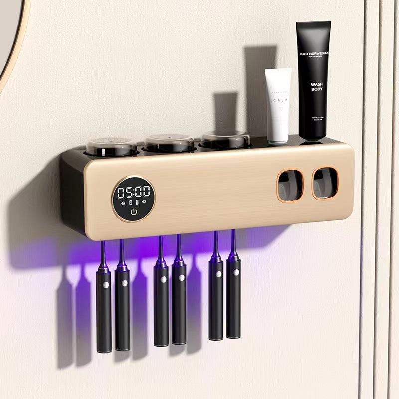 philips technology intelligent disinfection toothbrush holder drying uv sterilization punch-free wall-mounted toothbrush rack Application Scenario