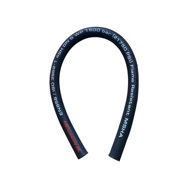 high pressure hydraulic oil tube assembly steel wire braided rubber hose high temperature resistant high pressure hose excavator pipe in stock Item Picture