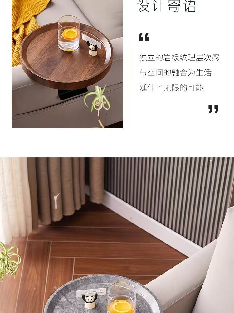Simple and modern small coffee table, side table, movable sofa, side cabinet, mini corner table, side table, small tea table, sofa table pic 6