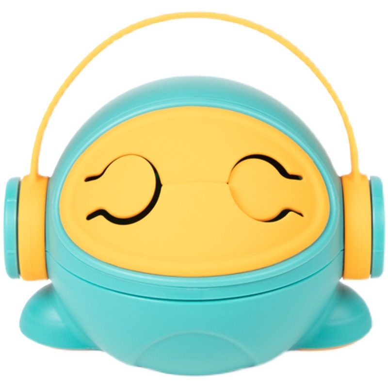 Q04-2021 Portable children's snack box Baby snack fruit basket Soft silicone biscuit candy storage box details Picture