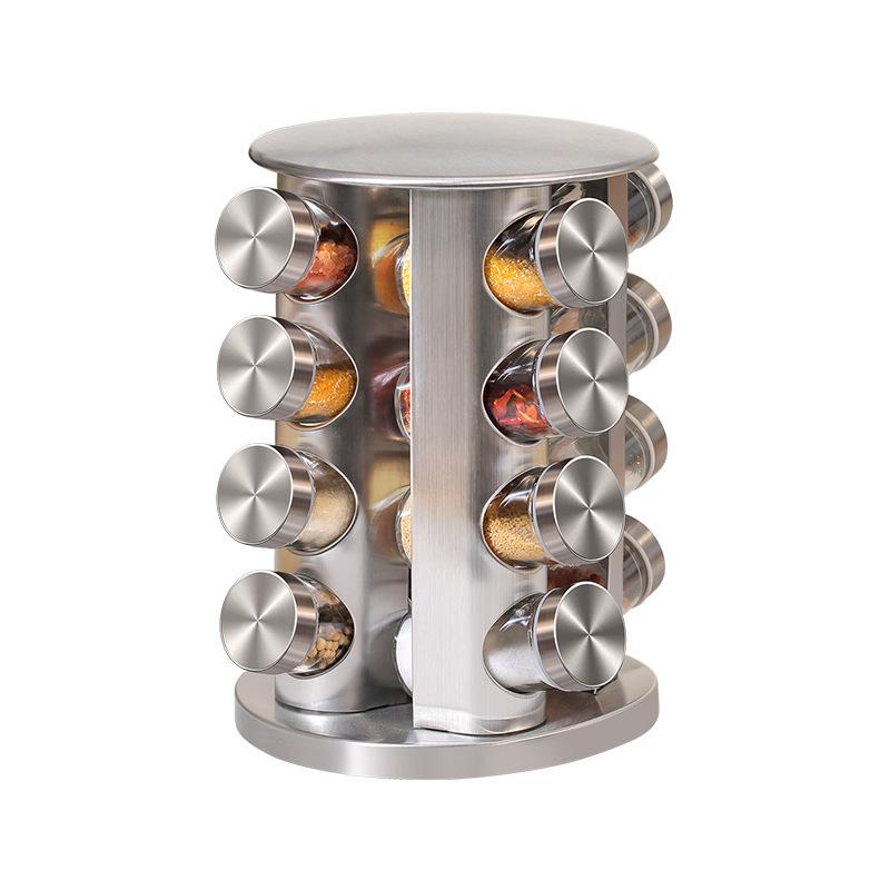 kitchen supplies rotating spice rack 430 stainless steel seasoning pot set spice storage seasoning box manufacturer Application Scenario