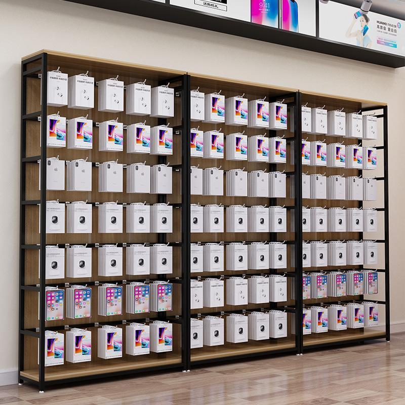 Display Cabinet Mobile Phone Accessories Display Rack Supermarket and Convenience Store Shelf Shelf Ornament Underwear Hook Showcase Display