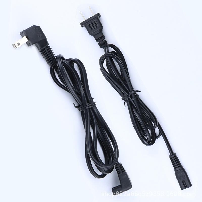 letv hisense samsung tcl philips lcd tv audio power cord two 2 holes 8 eight words single and double elbow details Picture