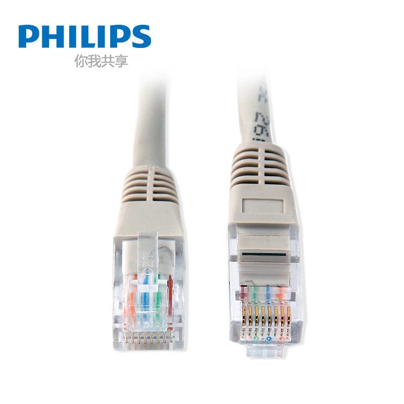 philips utp-unshielded twisted pair high-speed network jumper office home computer router internet broadband cable details Picture