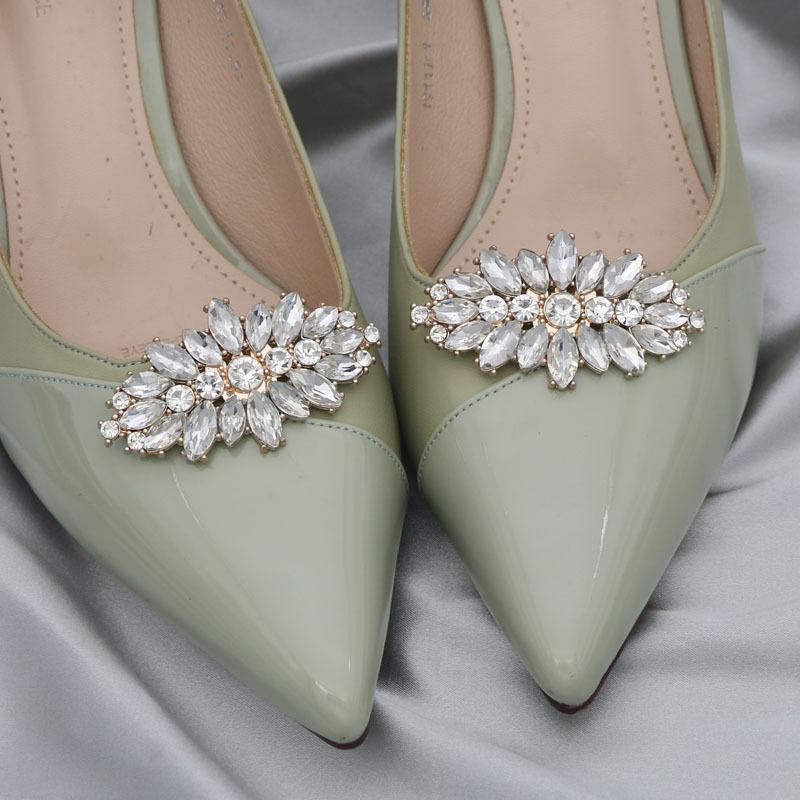 amazon shoe accessories toe cap decorative shoe buckle removable shoe flower crystal single shoes wedding shoes shoe clip high heels accessories