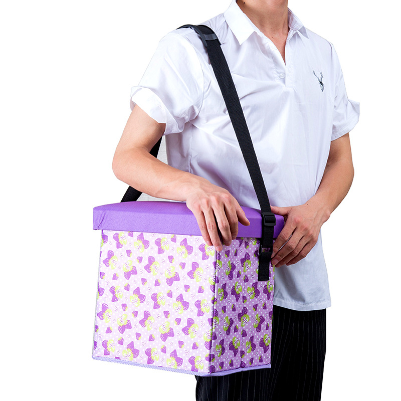 收纳凳/折叠收纳凳/凳子/长凳/恒关壁画白底实物图