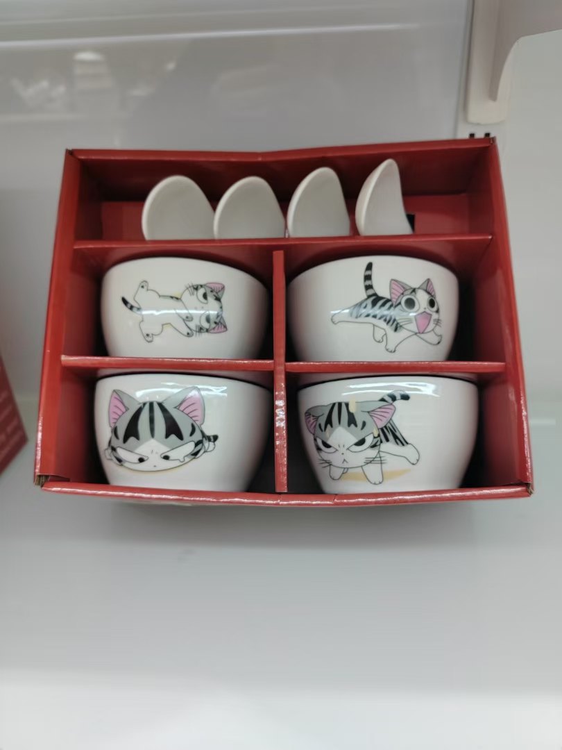 陶瓷餐具套装碗陶瓷盘礼品小套装米饭碗平盘方盘圆盘冷菜盘面碗瓷伴手礼礼品盒餐具套装详情图15