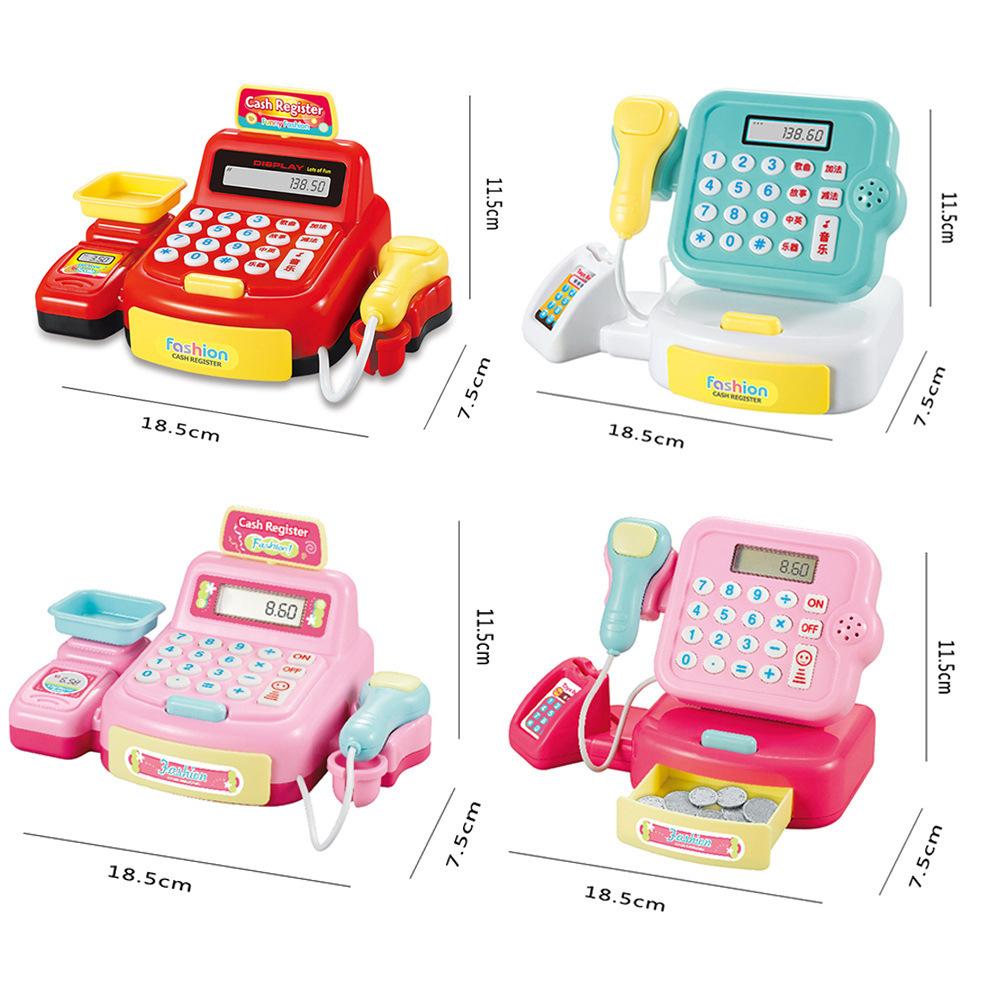 children's cash register play house cute toy lighting sound simulation scanner supermarket calculator stall wholesale Application Scenario