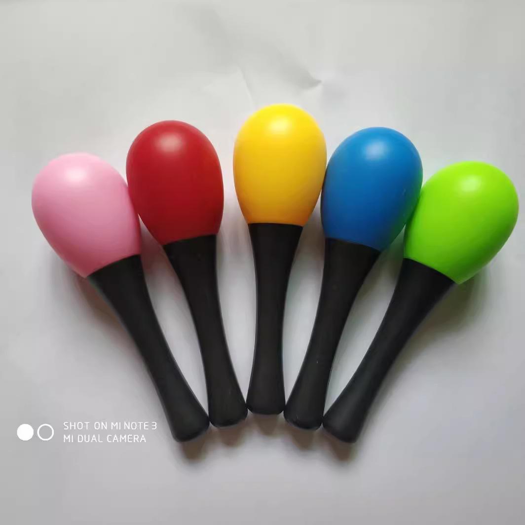 sand hammer rattle toys sand hammer sand ball early education teaching aids plastic rattle toys sand hammer long 13cm sand egg 4cm full figure