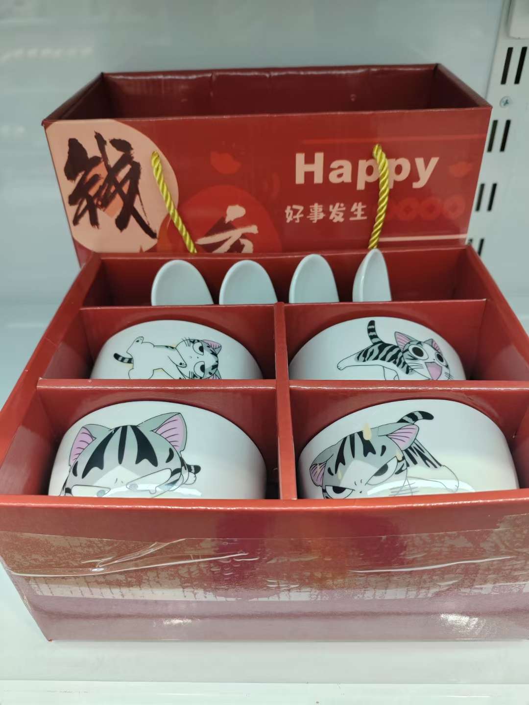 陶瓷餐具套装碗陶瓷盘礼品小套装米饭碗平盘方盘圆盘冷菜盘面碗瓷伴手礼礼品盒餐具套装详情图13