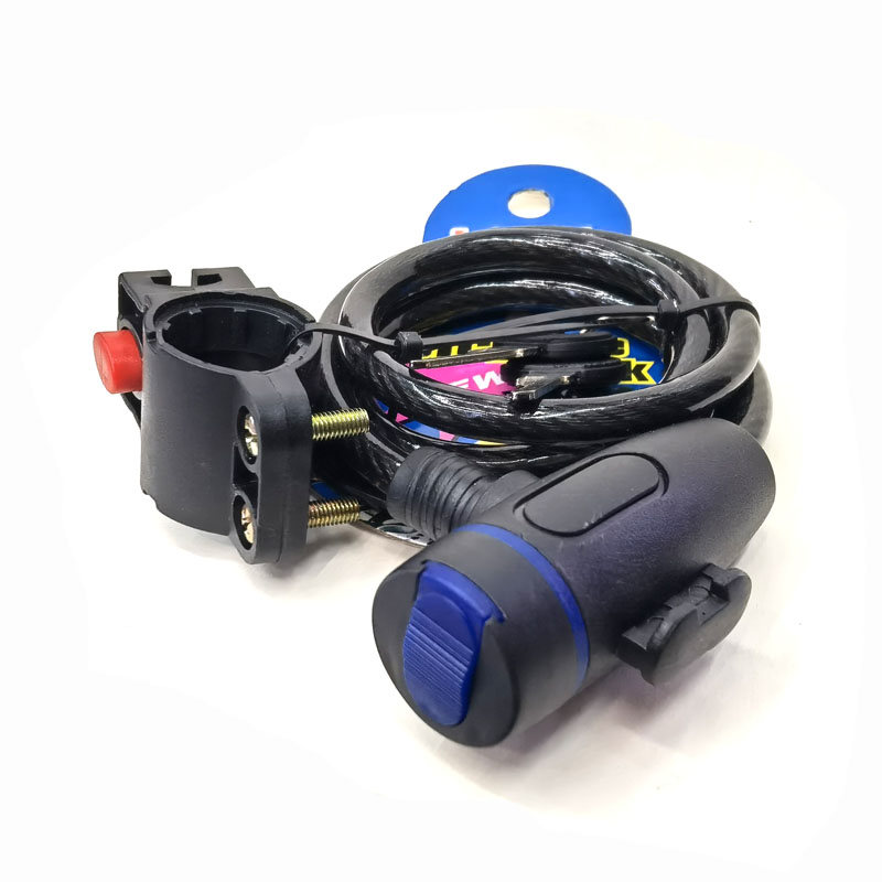 673-8 Bicycle key Lock Anti-theft Electric Bicycle Steel Cable Lock Portable Ring Lock Electric Bicycle Anti-theft Lock Application Scenario