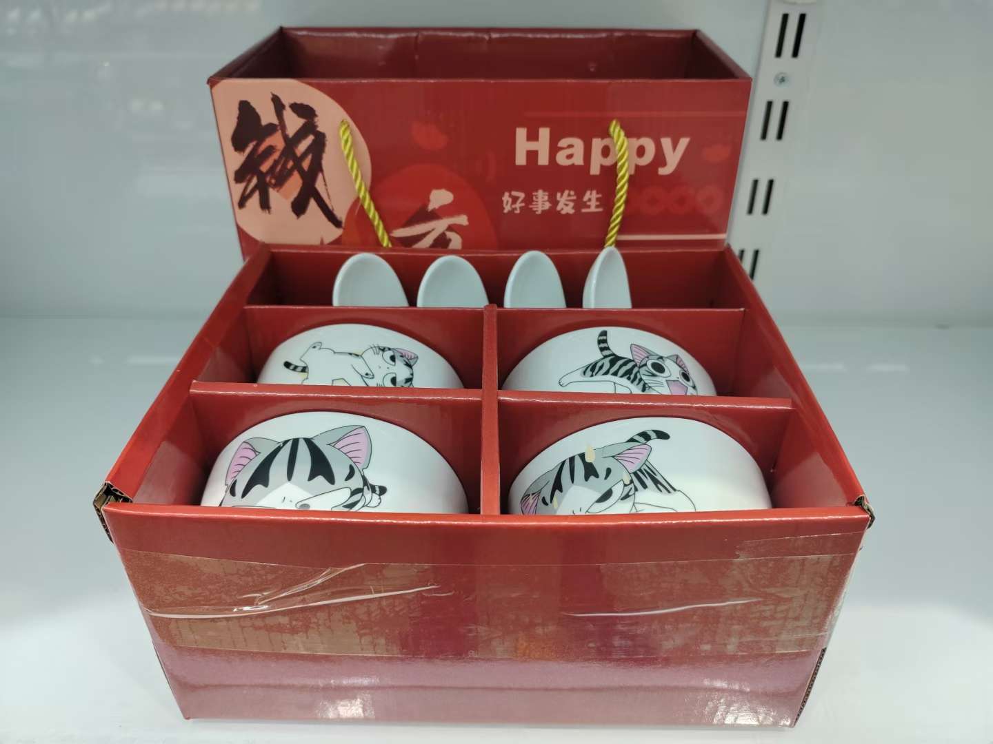 陶瓷餐具套装碗陶瓷盘礼品小套装米饭碗平盘方盘圆盘冷菜盘面碗瓷伴手礼礼品盒餐具套装详情图14