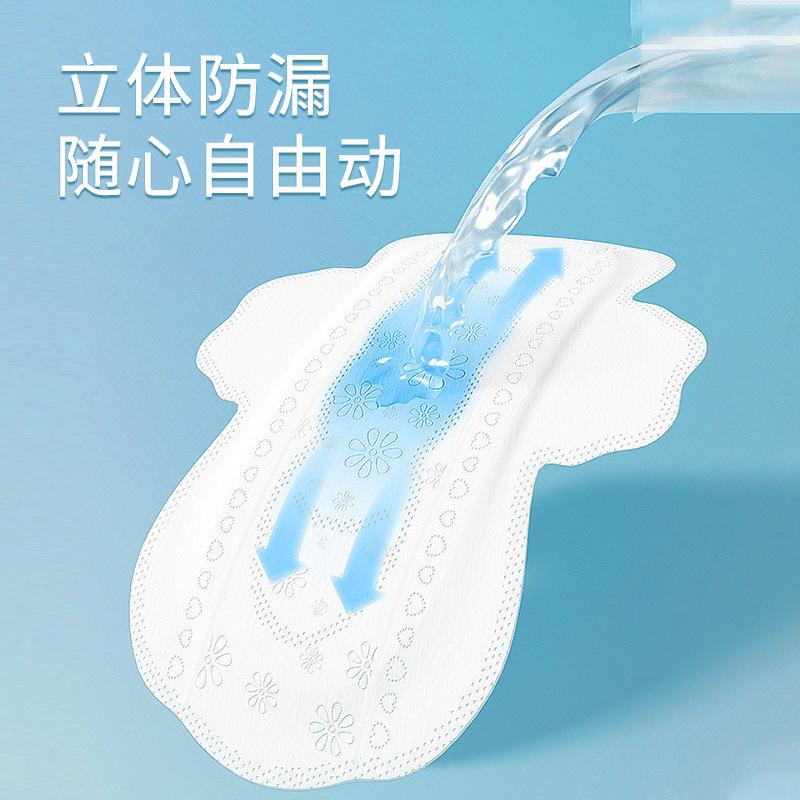 Red Secretary Core Sanitary Napkin Ultra-Thin Core Body Stereo Leakproof and Breathable Sanitary Pads Factory Wholesale and Export Specification drawing
